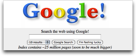 Google Start 1998